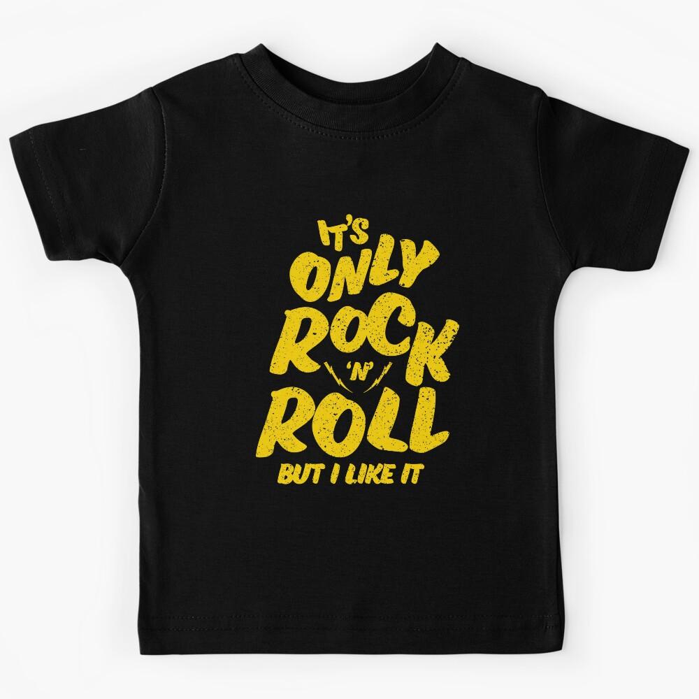 It s only Rock n Roll. Rock Djs gift Kids T-Shirt 140