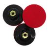 4 Inch Red Background Internal Teeth Electric Polishing Disc M10 Plastic Sanding Disc For Polishing Wheel