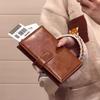 Women Passport Wallet Travel Document Organizer Long Clutch Wallet PU Leather Passport Holder Card Holder Ticket Cash Organizer RFID Blocking Purse