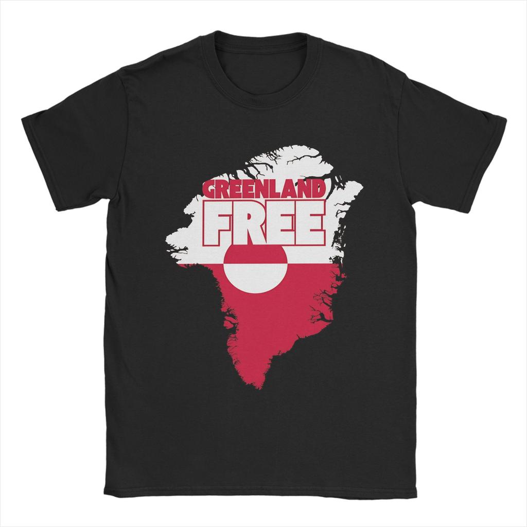 Make Greenland Great Again T Shirt Beach 100 Cotton TShirts For Unisex Harajuku Casual Tshirt ShortSleeve Streetwear Top Tees