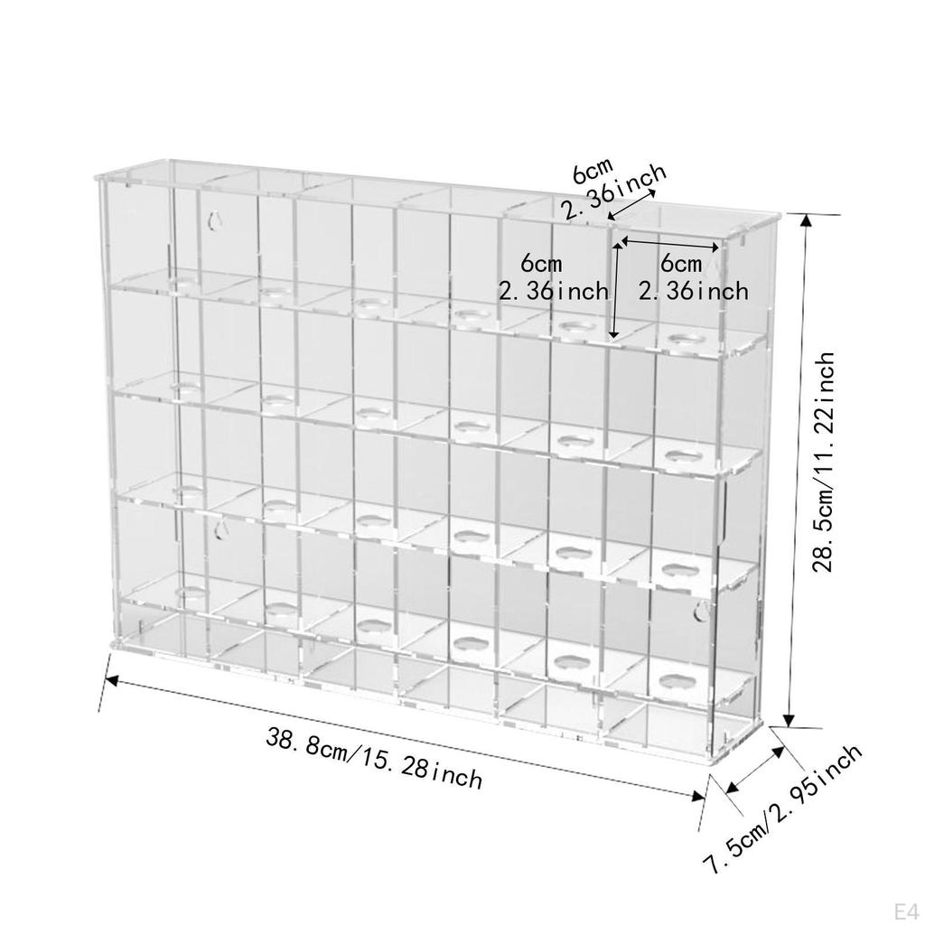 Acrylic Display Case for Golf Balls, Wall Mount Holder Collectibles