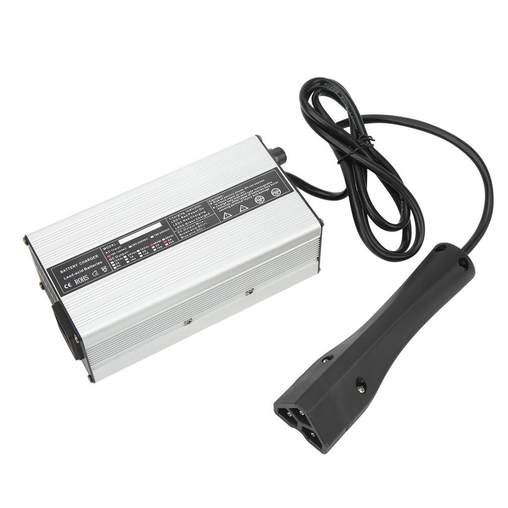48V 6A Golf Cart Battery Charger Smart Charging RVX Plug Battery Protection Charger Replacement for E‑Z‑GO