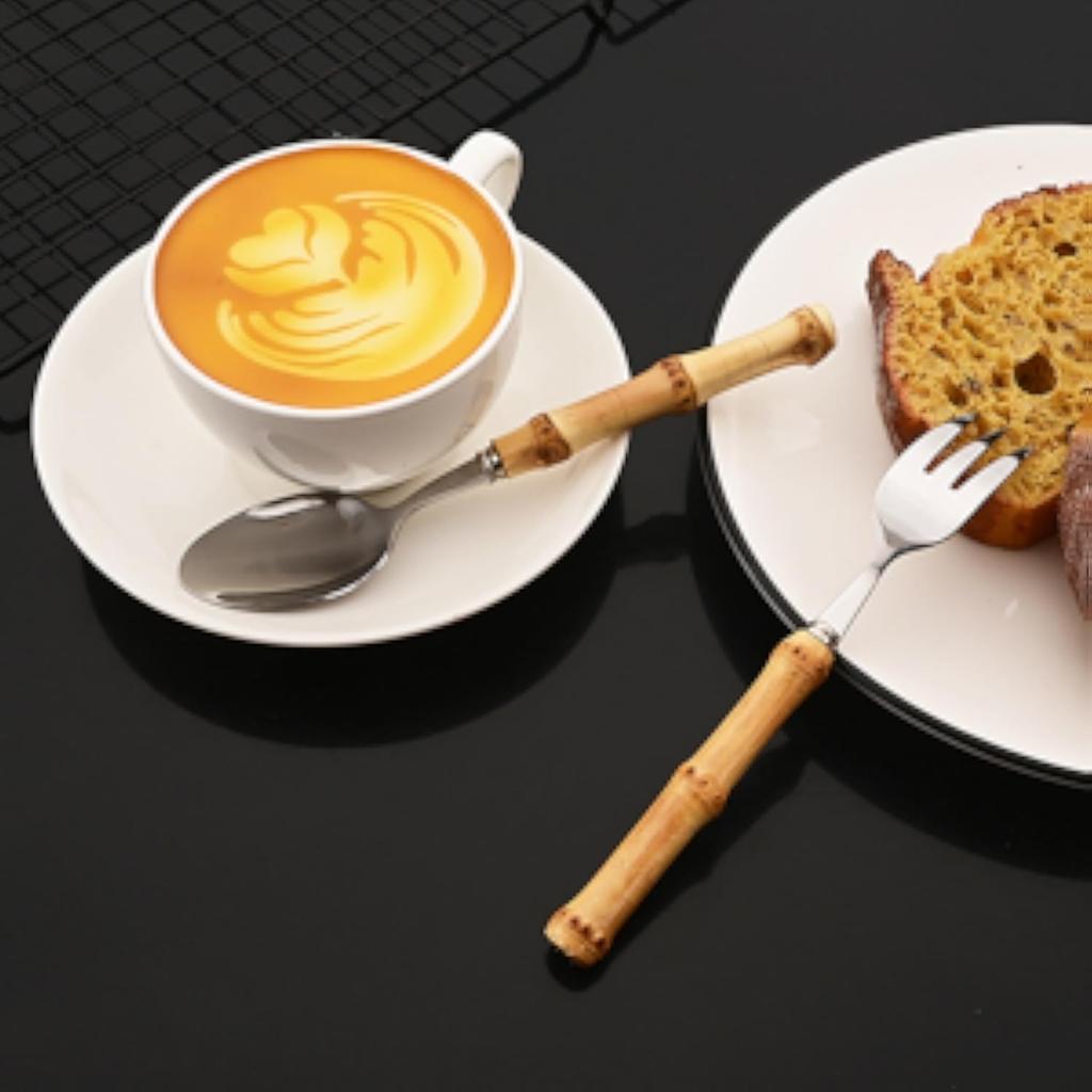 4/5/7-piece Cheese Knife Set Stainless Steel Silverware Set Bamboo Handle Utensils Hostess Serving Set for Buffet Home