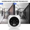 Video Doorbell Camera Door Peephole Viewer Camera 2 Way Intercom 300K Pixels CMOS Sensor 120 Degree View Waterproof for Office