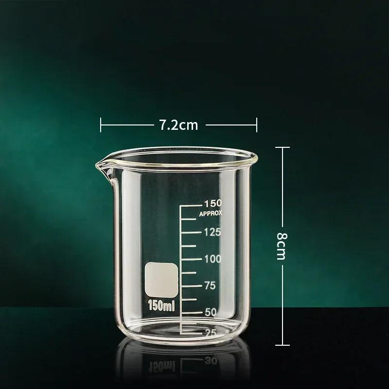 2025 New Transparent 50-1000ml High Borosilicate Glass Measuring Cup Kitchen Tool Baking Measuring Cups Clear Scale Cup Laborato