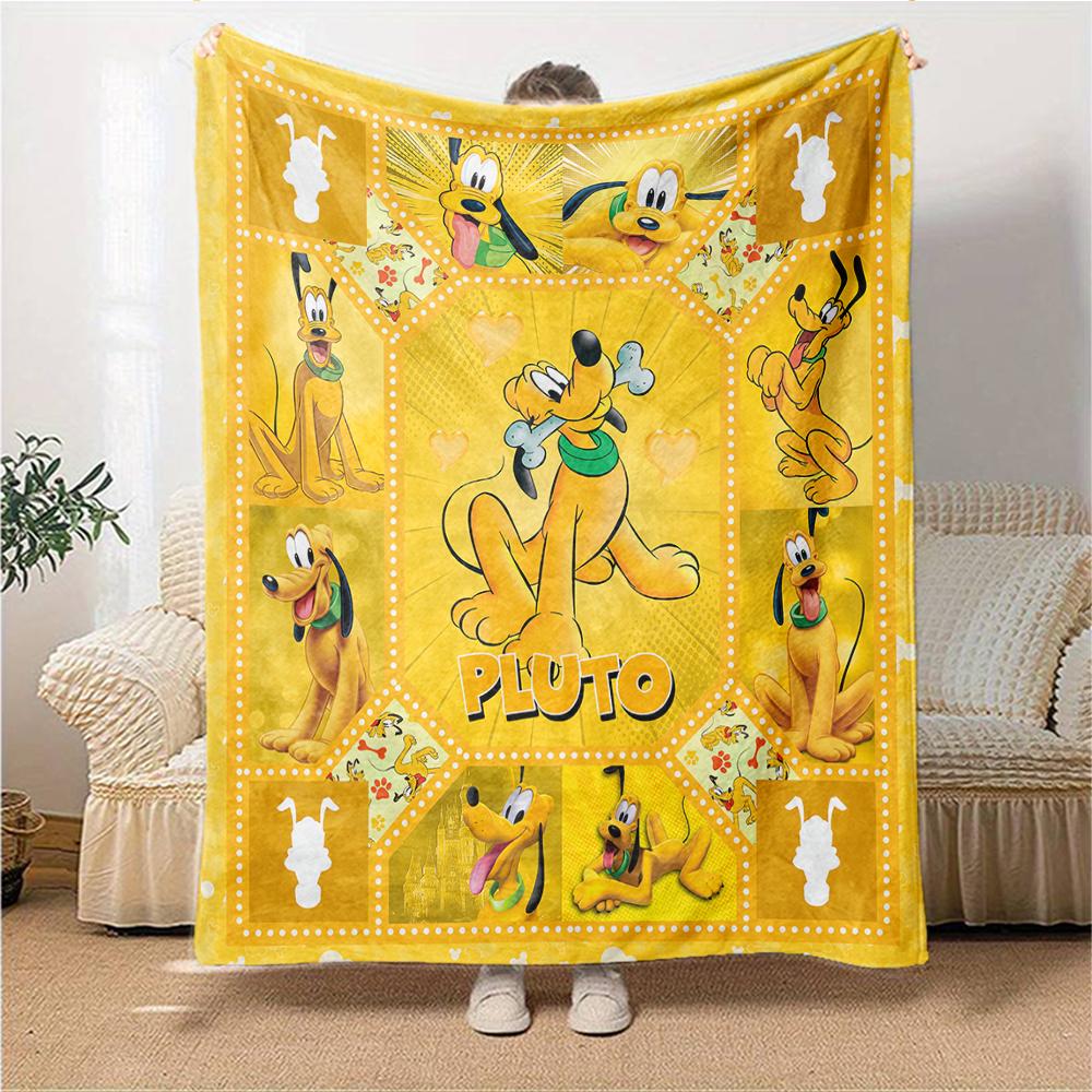 Pluto'S Yellow Adventures Blanket Soft Throw Blanket For Home Bedroom Bed Sofa Travel Office Solid Christmas Blanket