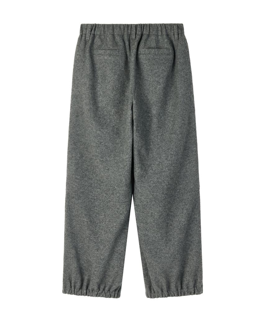 MOONSUN Unisex, Side Zip Wool Sweat Pants / Gray