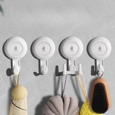 Vakumlu Dönen Vantuzlu Kanca, Güçlü Delmesiz İz Bırakmayan Saklama Rafı Duvara Monte Yapışkan Kanca Çoklu Kanca