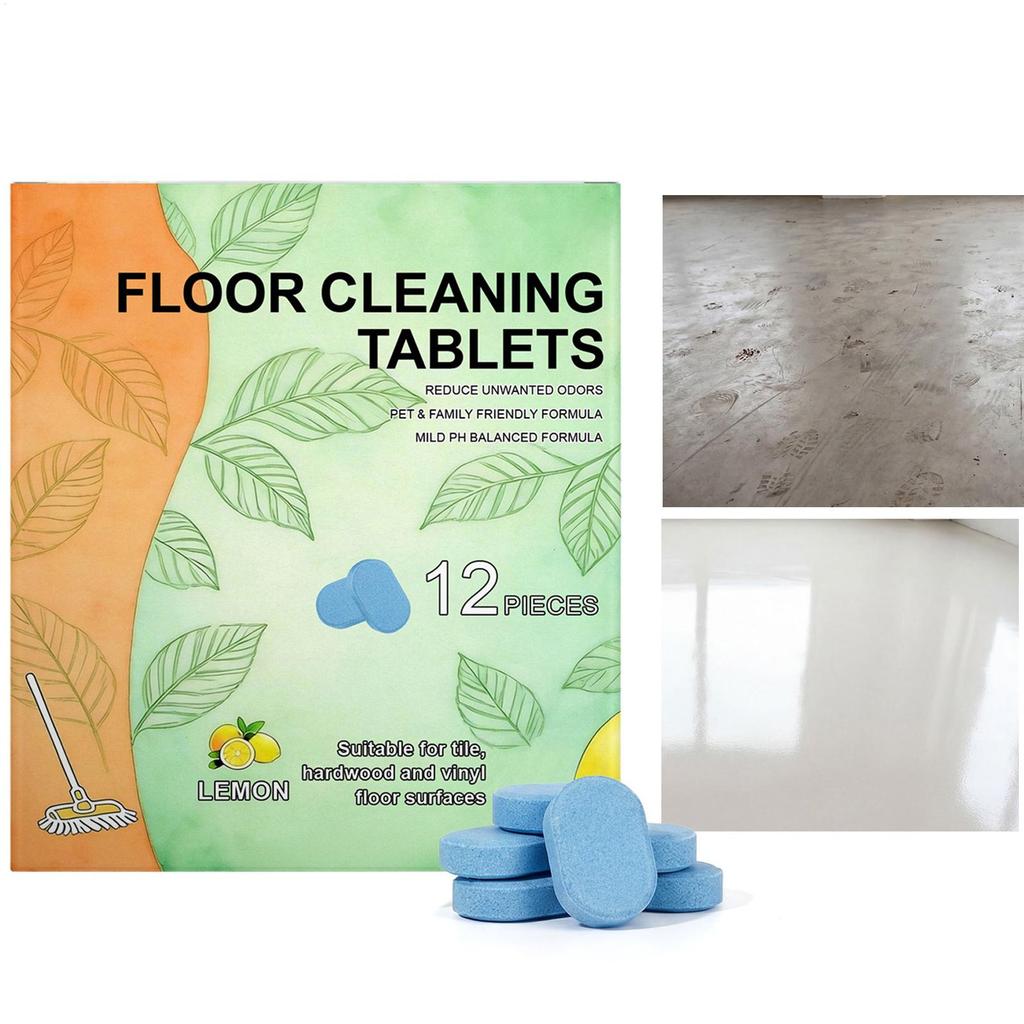Floor Stain Removal Agent Floor Cleaner Tablets Solution Cleaning Sheets Water-Soluble Sterilizing Fragrant Dirt Toilet Cleaning