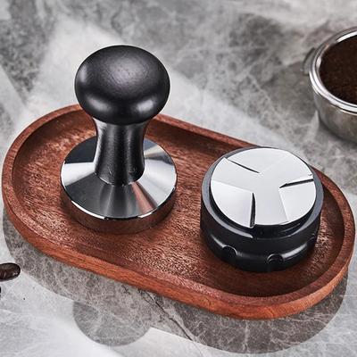 Coffee Tamper 51/53/58mm Coffee Distributor Adjustable Leveler Espresso Distributor Coffee Powder Hammer Barista Accessories