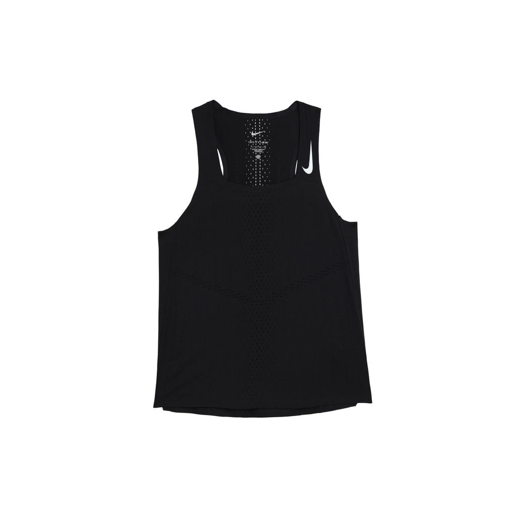 Nike Dri Fit Adv Aeroswift Logo Square Neck Tank Top Women Tops Black DM7551-010