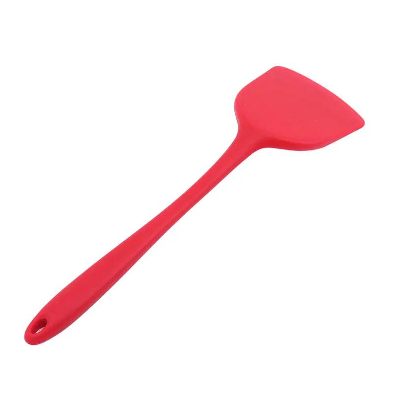 Silicone World Food Grade Silicone Wok Spatula Spoon Baking Tools Shovel Kitchen Spatula Long Handle for Non-stick Turners