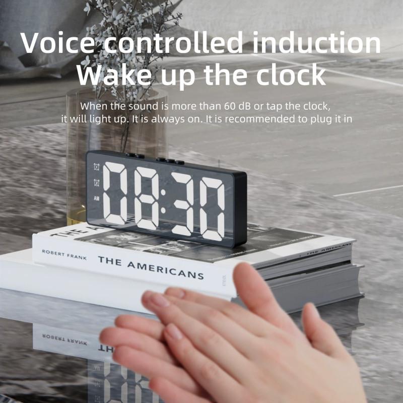 Modern Minimalist Digital Led Desk Clock For Students And Home Office
