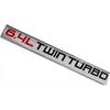 2-Piece 6.4L Twin Turbo eblem Badge Metal Decal Fender Trunk Badge Fit for Trunk Hood Door