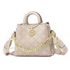 2025 new niche portable bucket bag fashionable versatile soft leather messenger bag