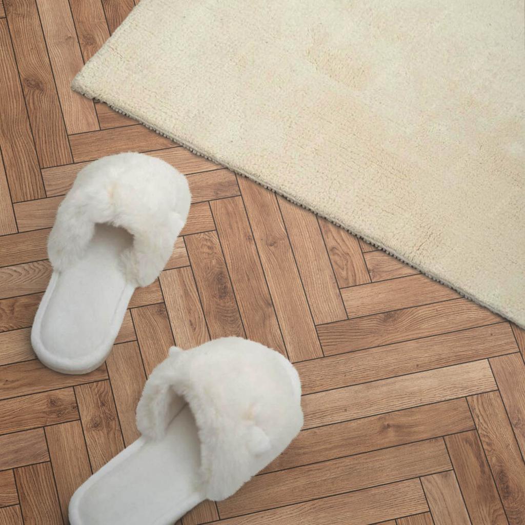 Panel Winylowy Z Nadrukiem - Dekoracja Do Sypialni 120X60 Cm Wzór Deski W Jodełkę
