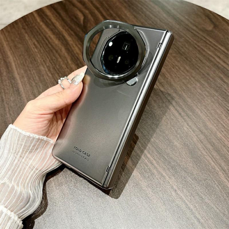 For Honor Magic V3 5G Case Lens Frame Kickstand Hard PC Phone Cover