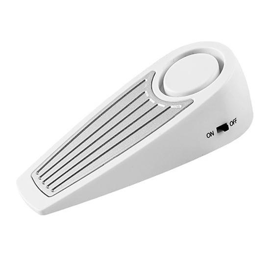 

Дверной стопор, сигнализация с портативным замком, 125 дБ, противоскользящая защита передней двери, резиновый защитный дверной клин для домашних путешествий белый