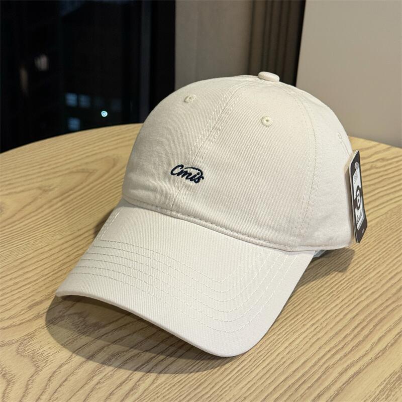 New small letter embroidery old casual retro fashion versatile street soft top cap baseball cap tide
