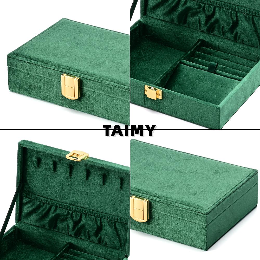 New High Quality Velvet Jewelry Storage Box Custom Logo Jewelry Storage for Earrings Necklace Ring Gift Packaging Case