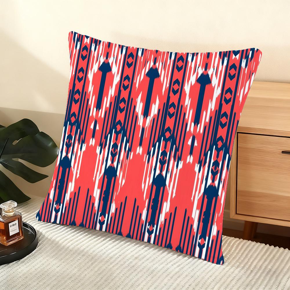 Russian Shading Cushion Cover Soft Short Plush Pillow Cover Smooth Cozy Texture Aesthetic Cushion Case Home Decor