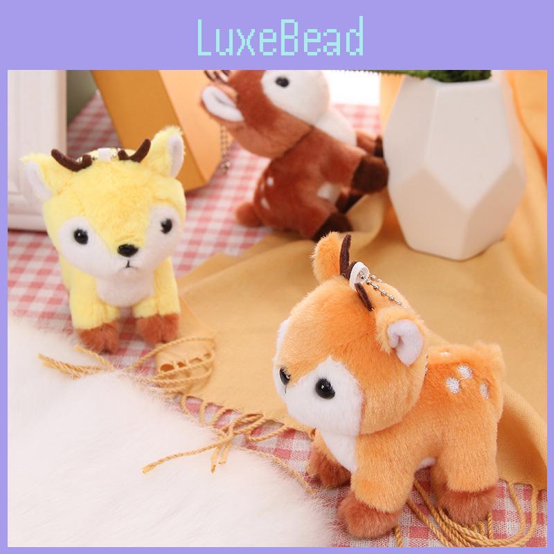 Cute Cartoon Sika Deer Mini Plush Toy Pendant For Gift And Decoration Bag