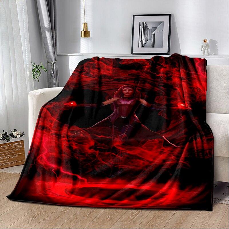 Scarlet Witch blanket sofa bed Plush blanket animation custom blanket  flannel warm soft plush Halloween thin blanket