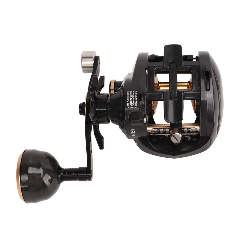 Fishing Baitcasting Reel Low Noise Carbon Fiber Reel Metal Body Baitcaster Reel for Fishing Left Hand