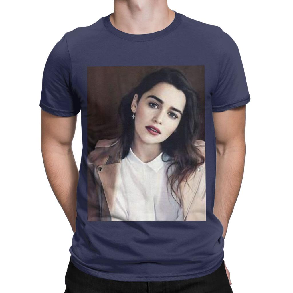 Emilia Clarke poster Novelty 100 Cotton TShirt Emilia Clarke Tees Tops For Unisex