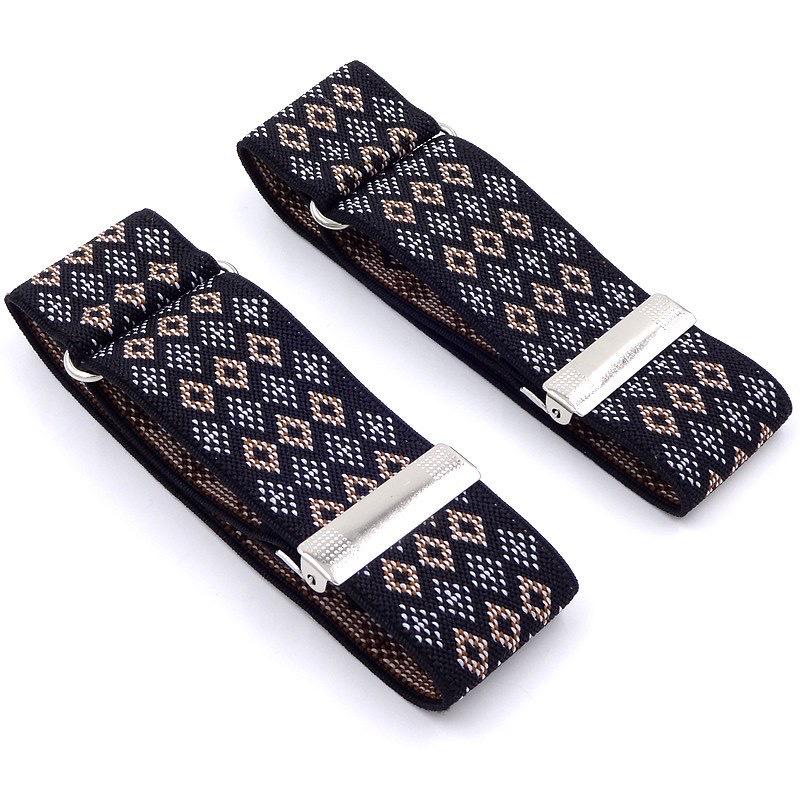 Herrars halkskyddande ärmhållare: 3,5 cm Justerbart Armband för Bartenders och Kostymer