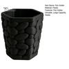 Minimalist Pencil Holder for Vanity Pebble Texture Pen Holder, Hexagonal Desktop Organizer, Stable Anti-Tip 3D Large Capacity Organizer Printed