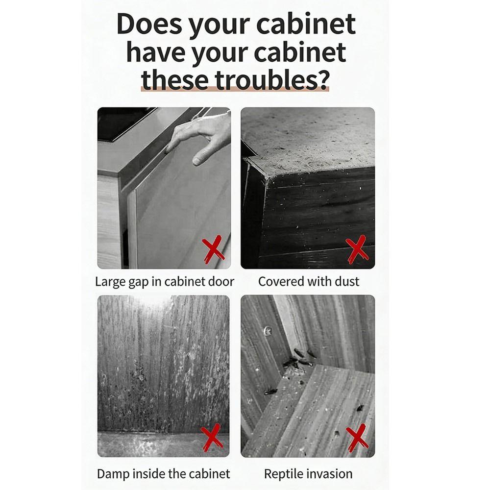 TPE Cabinet Door Dust Strips Self-Adhesive Dust-proof Strip New Wardrobe Seal Moisture-proof