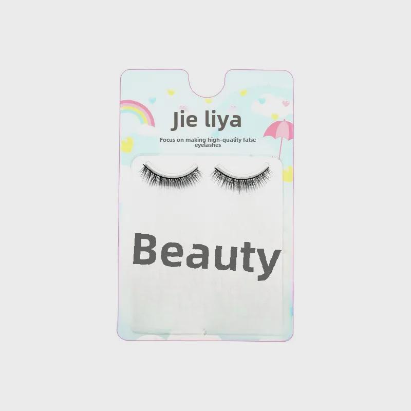 European & American Style Thick Curled Black False Eyelashes Set with 5 Pairs