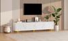 180*40*45cm Lowboard with 2 Cabinets, Cloud-Shaped, TV Entertainment Center with 5 Support Legs, Load Capacity up to 60 kg, Suitable for 75-Inch