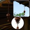 Pinecone Shaped Rain Chain Metal Rain Chain Gutter Rain Chain Downpipe Outdoor Rain Catcher Decorate Pine Cones Rain Chain