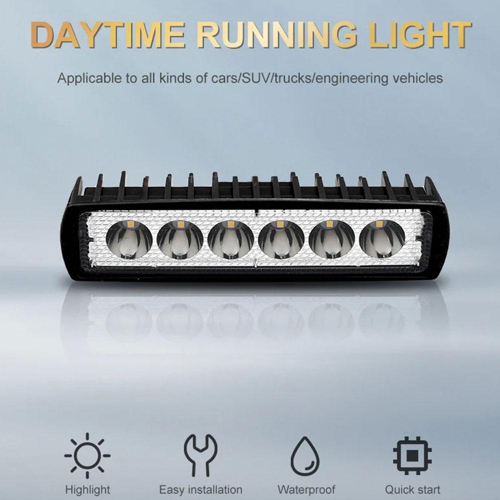1/2/4Pcs LED Work Light Strip Shape Light Bar 12V/24V Waterproof LED Lamp For Car Roof Bumper, Off-Road Driving Head Light