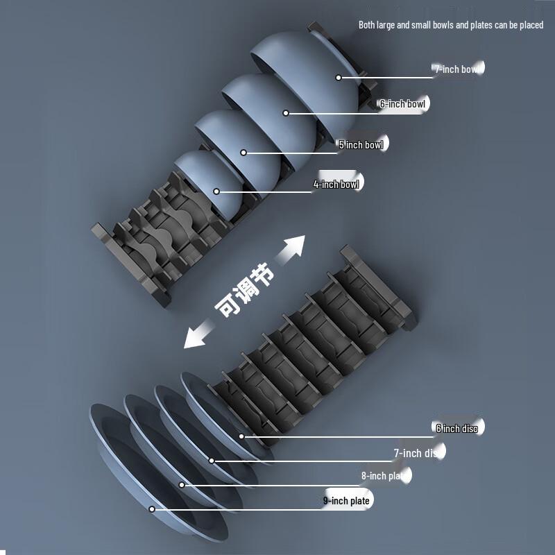 Nordic Foldable Kitchen Dish Storage Rack