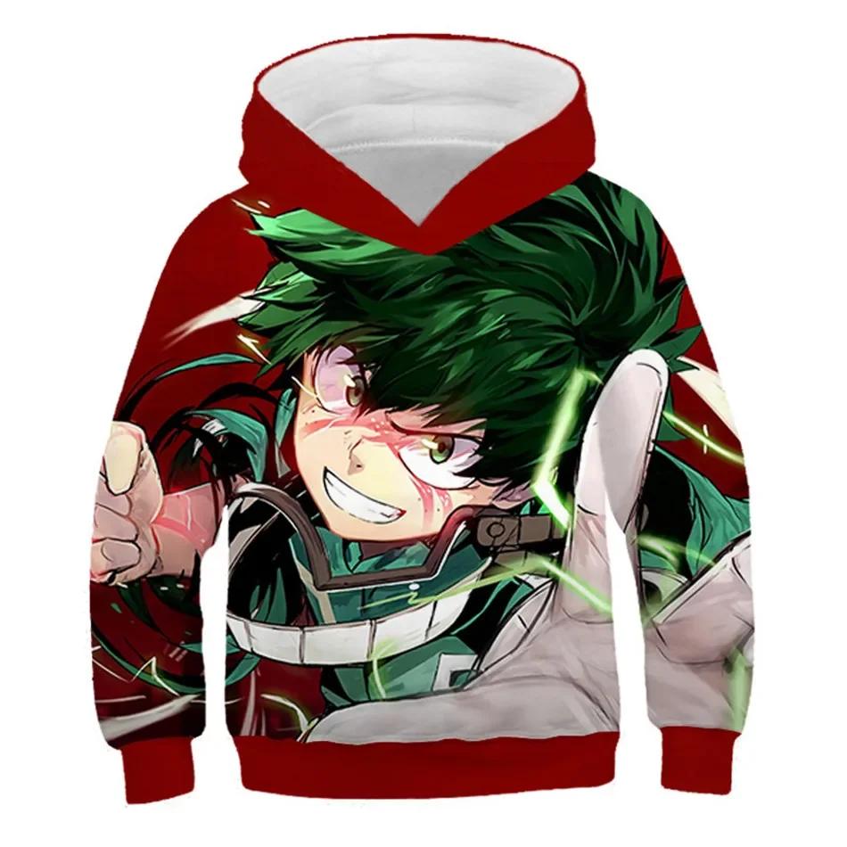 Morsomme hettegensere for gutter og jenter med Boku No Hero Academia-trykk, My Hero Academy-gensere til barn, morsomme anime-gensere
