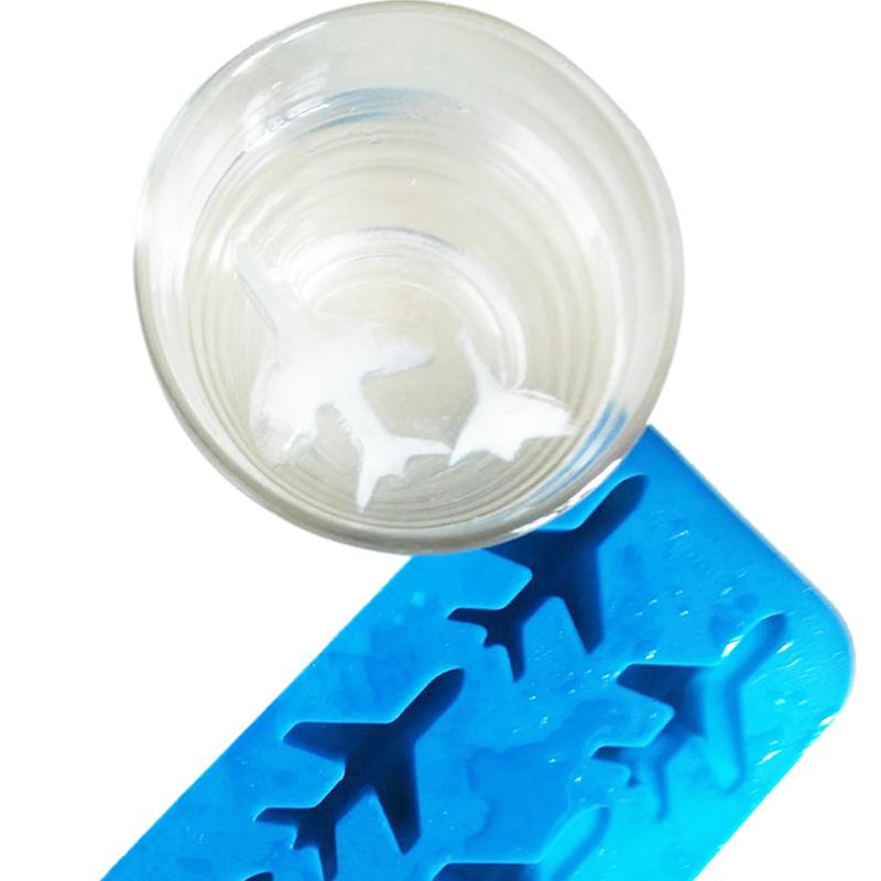Silikon 3D Flugzeugform Eiswürfelkugelform Eiscremebereiter Schokoladenform