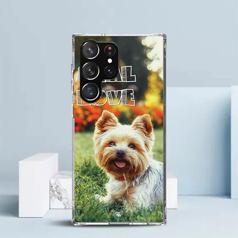 

Yorkshire Terrier Dog Puppy Phone Case For Samsung Galaxy S24 S25 Edge S26 Ultra S22 S23 Plus S21 + S20 FE Soft TPU Back Cover G Samsung S20 FE
