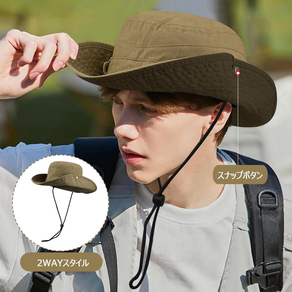Croogo Safari UV Sun Wide Sun Small Bucket Hat with Adjustable Perfect for Fishing and Outdoor Activities Men's Hat, Protection, Protection,