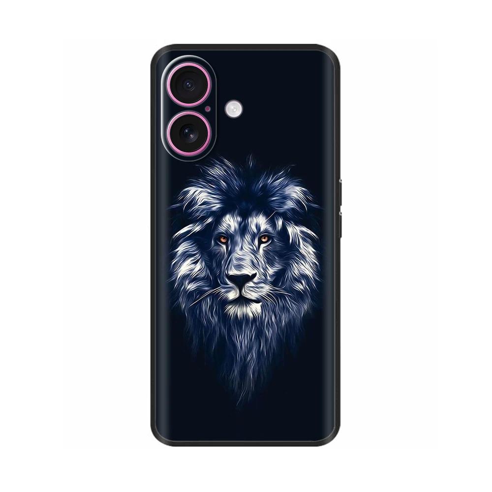 For iPhone 16 Case 16 Pro Silicon TPU Black Frosted Phone Cover For Apple iPhone 16 Pro Max Coque Bumper Shell for iPhone16 Plus