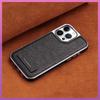 Suitable for Apple 13 Phone Case Stand, Leather 14promax Full Cover, IPhone15 Anti-drop Business Men 12 Leather Case