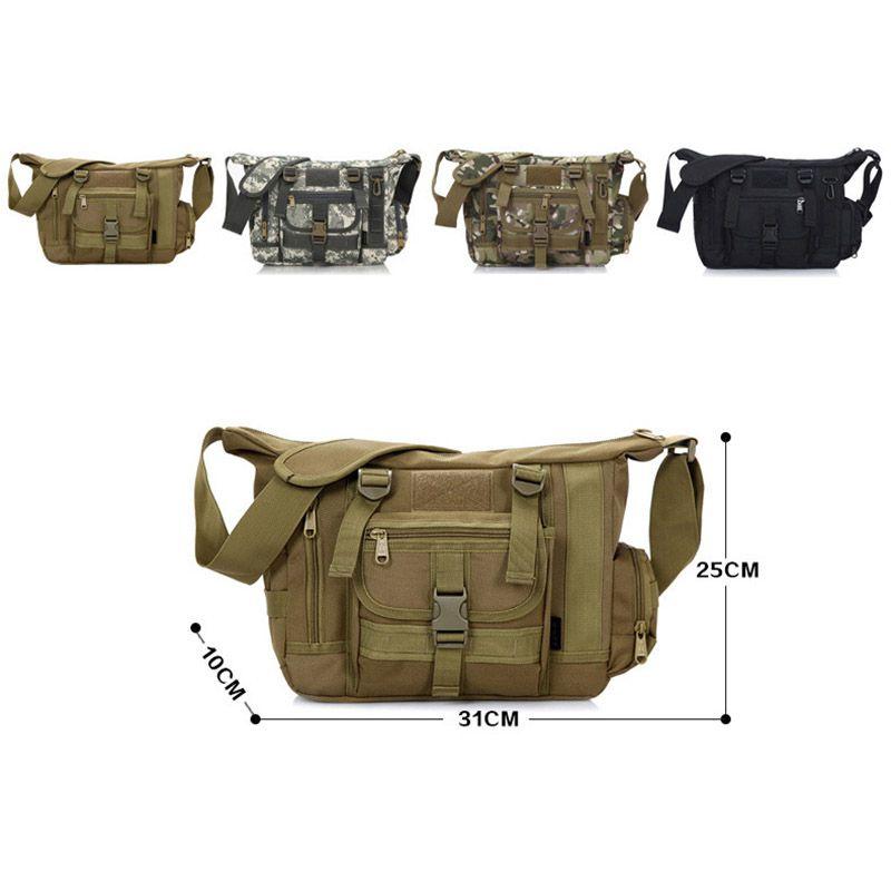 Versatile Tactical Messenger Bag For Outdoor Travel With Adjustable Shoulder Strap