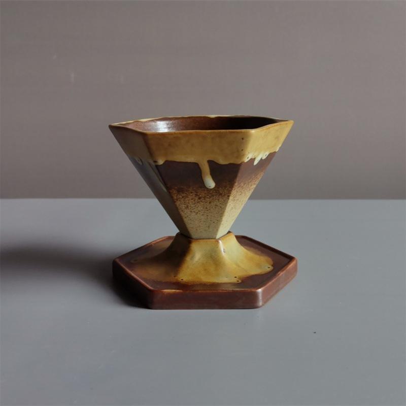 Creative Ceramic Cup Light Luxury Coffee Cup Saucer Set Retro Design Water Cup Afternoon Tea Cup
