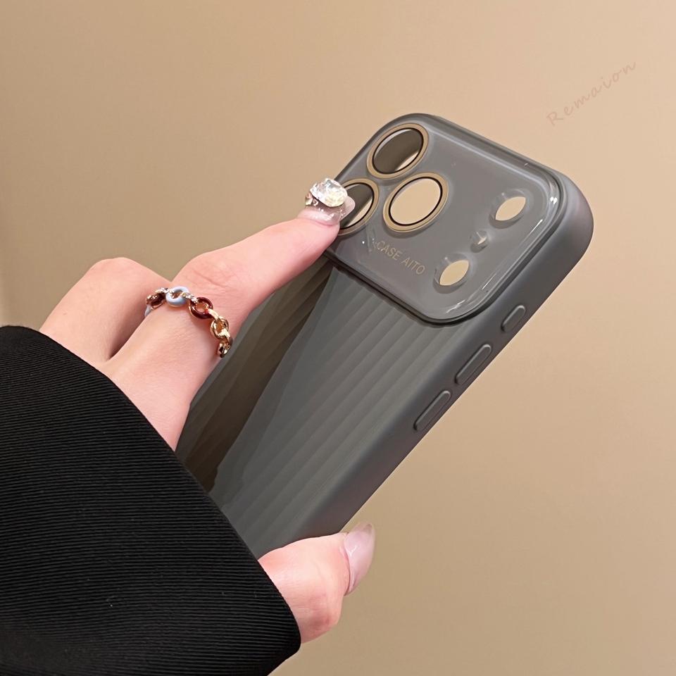 Big Window Official Phone Case For For Iphone 17 Air 16 1 14 Plus 12 13 16 Pro Max Liquid Silicone Soft Protector Cover
