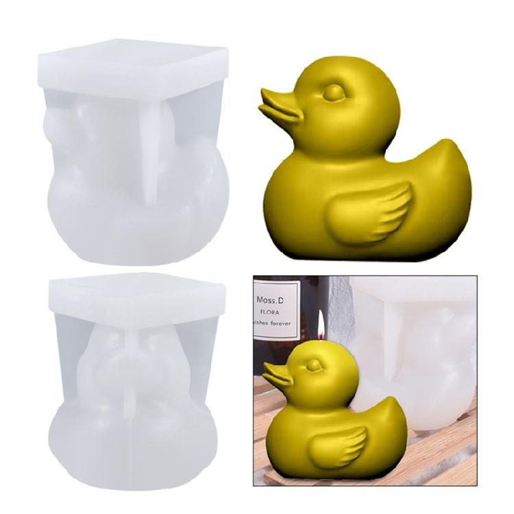 Multifunctional Crafting Mold Duck Shape Candle Making Supplies Suitable for Epoxy Resin Crafts Decorative Ornament