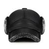 ZHENYUEQI Men's Winter Warm Leather Earflap Hat