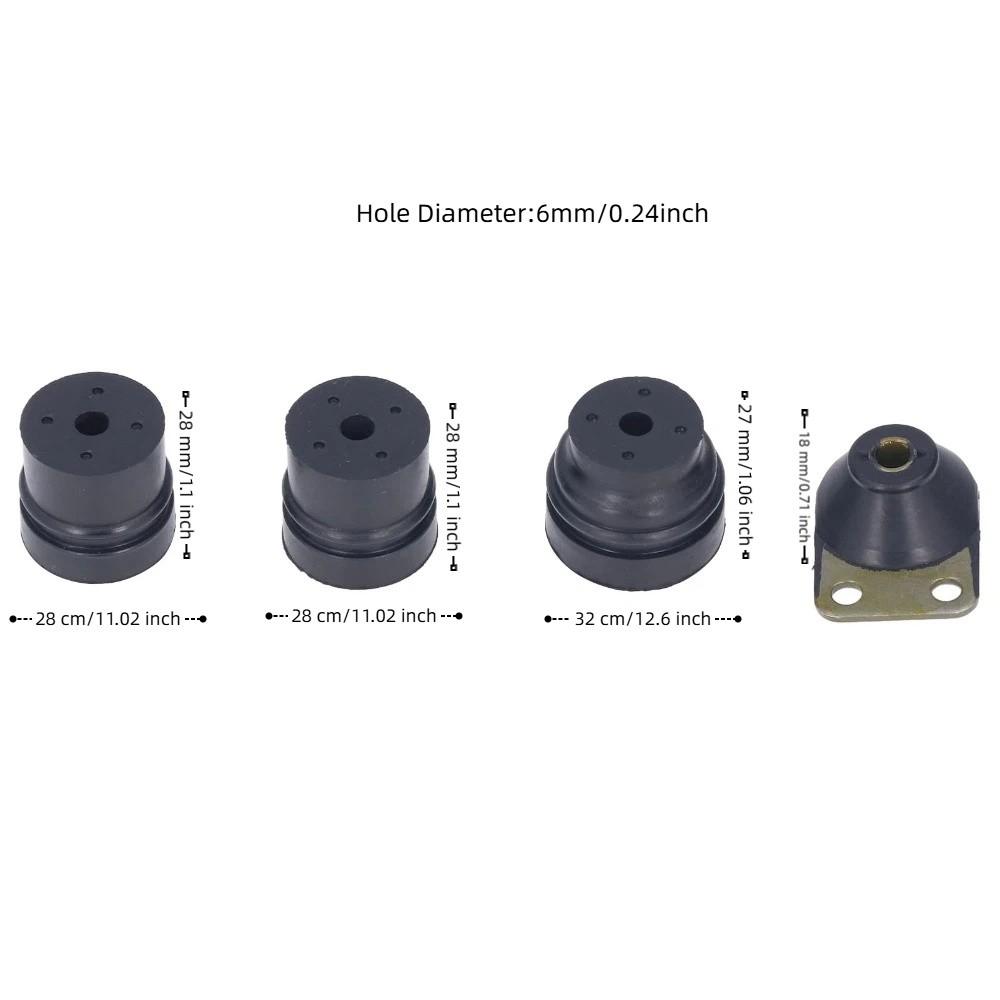 Compact Chainsaw Buffer Kit Black AV Buffer Mounts Durable Buffer Bracket Set for STIHL 028