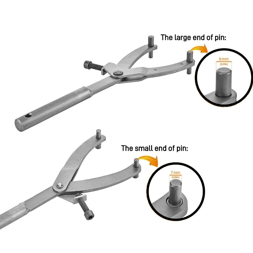 Adjustable Y-Type Flywheel Wrench Universal Variator Clutch Remove Installation Holder Repair Tool for Motorcycle Scooter Moped